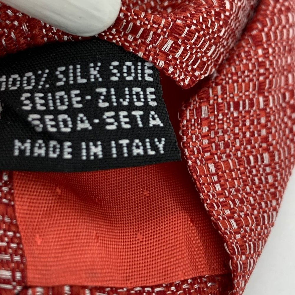 Sentierone 46 Bergamo Red Silk Tie - Picture 6 of 7